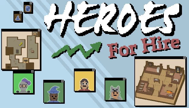 英雄雇佣兵 - 公会微管理模拟器（Heroes For Hire - Guild Micromanagement Simulator） 游戏封面