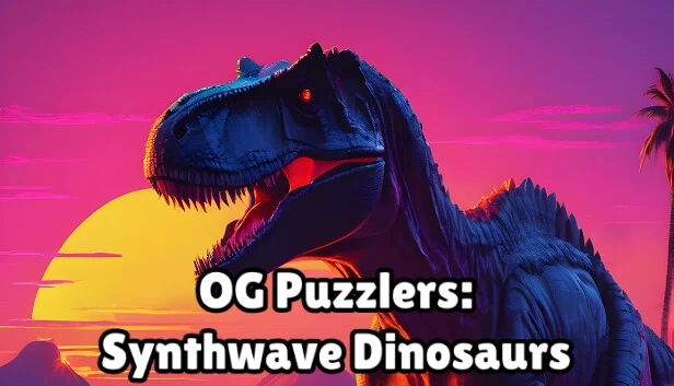 OG Puzzlers: Synthwave Dinosaurs 游戏封面