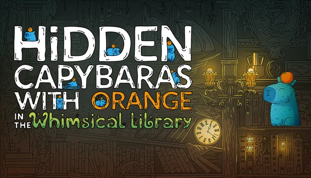 whimsical Library 中的隐藏水豚与橙子（Hidden Capybaras with Orange in the Whimsical Library） 游戏封面