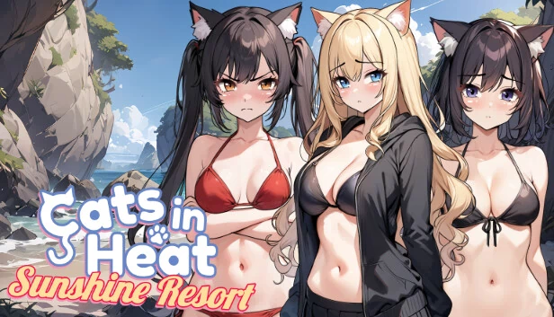 猫咪发情期 - 阳光度假村（Cats in Heat - Sunshine Resort） 游戏封面