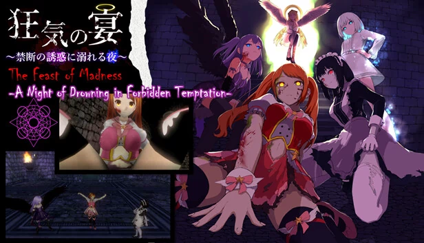 狂气的盛宴 ～沉溺于禁断诱惑之夜～（狂気の宴 ～禁断の誘惑に溺れる夜～（The Feast of Madness - A Night of Drowning in Forbidden Temptation-）） 游戏封面