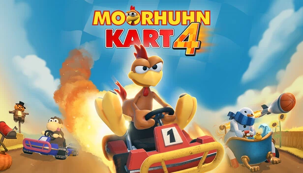 疯狂小鸡卡丁车 4（Moorhuhn Kart 4） 游戏封面