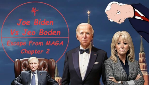 乔·拜登对决杰奥·博登 - 逃离MAGA 第二章（Joe Biden Vs. Jeo Boden - Escape From MAGA Chapter 2） 游戏封面