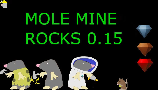 鼹鼠矿工 0.15（mole mine rocks 0.15） 游戏封面