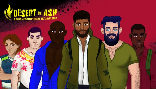 灰烬沙漠：后末日男同性爱模拟器（DESERT OF ASH: a Post-Apocalyptic Gay Sex Simulator） 游戏封面