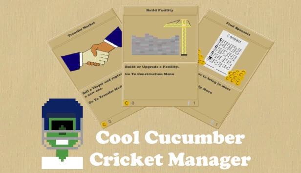 酷黄瓜板球经理（Cool Cucumber Cricket Manager） 游戏封面