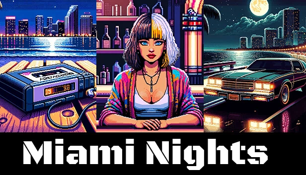 迈阿密之夜：80年代调酒师（Miami Nights - Bartending in the 80s） 游戏封面