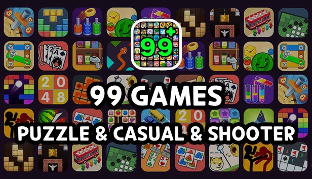 99款游戏:解谜、动作、策略、模拟、休闲、肉鸽、射击、RPG等(99 Games: Puzzle, Action, Strategy, Simulation, Casual, Roguelike, Shooter, RPG & More) 游戏封面