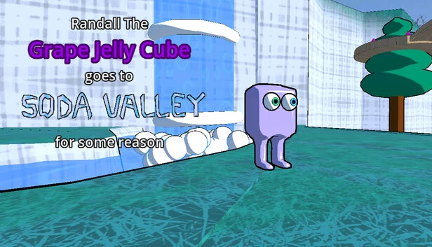 兰德尔葡萄果冻方块前往苏打谷（Randall the Grape Jelly Cube goes to Soda Valley for some reason） 游戏封面
