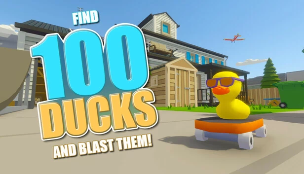 寻找100只鸭子并炸掉它们！（Find 100 Ducks and Blast Them!） 游戏封面