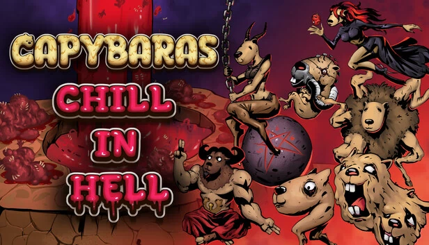 水豚地狱悠闲（Capybaras Chill in Hell） 游戏封面