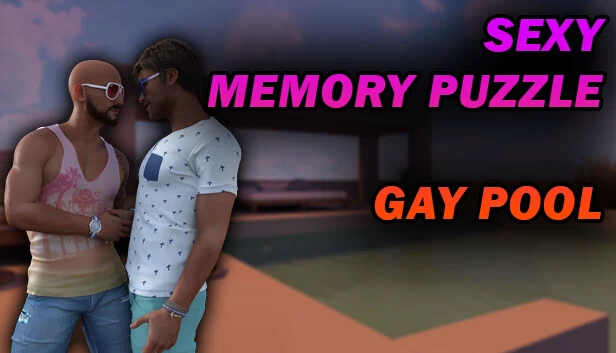 性感记忆拼图 - 同志泳池（Sexy Memory Puzzle - Gay Pool） 游戏封面