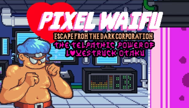 像素女友：逃离黑暗公司。恋爱脑宅男的超能力（Pixel Waifu: Escape from the dark corporation. The telepathic power of a lovestruck otaku） 游戏封面