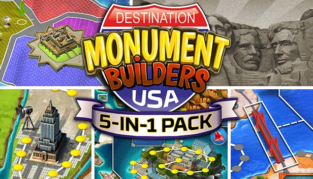 5合1包 - 纪念碑建造师：目的地美国（5-in-1 Pack - Monument Builders: Destination USA） 游戏封面