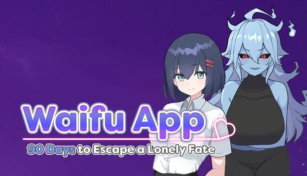 Waifu App：90天逃离孤独命运（Waifu App: 90 Days to Escape a Lonely Fate） 游戏封面