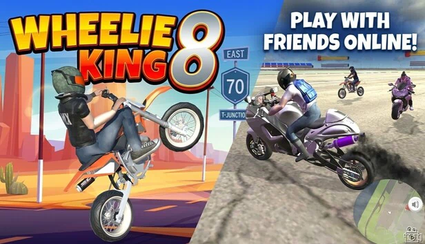 特技摩托王8 - 3D摩托车模拟器（Wheelie King 8 - Motorbike simulator 3D） 游戏封面