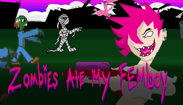 僵尸吃了我的伪娘（Zombies Ate My Femboy） 游戏封面