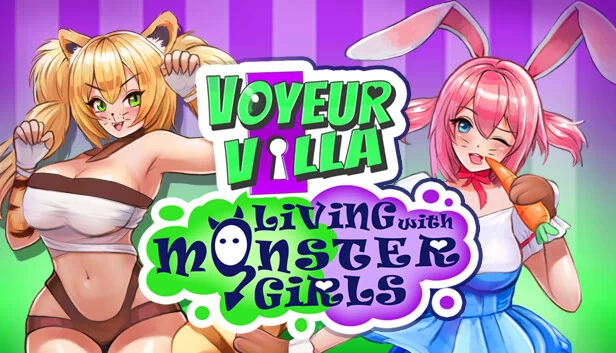 窥视别墅 - 与魔物娘同居版(Voyeur Villa - Living with Monster Girls Edition) 游戏封面
