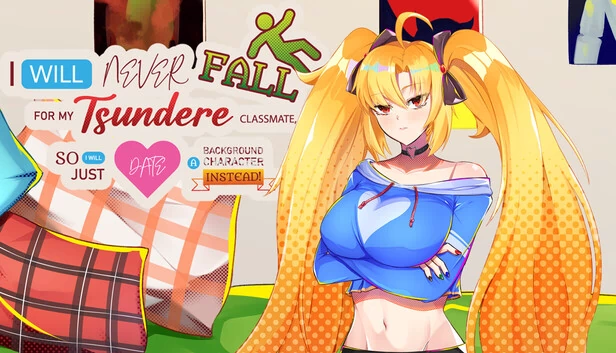 我绝不会喜欢上傲娇同学，所以我要和路人角色交往！（I Will Never Fall For My Tsundere Classmate, So I Will Just Date A Background Character Instead!） 游戏封面