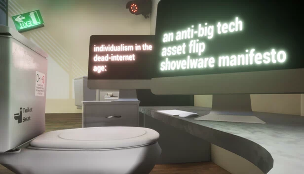 死互联网时代的个人主义：反大科技资产翻转垃圾软件宣言（individualism in the dead-internet age: an anti-big tech asset flip shovelware r̶a̶n̶t̶  manifesto） 游戏封面