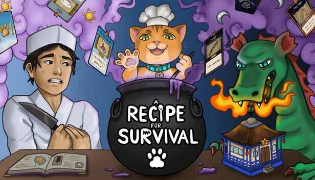 生存食谱 - 猫咪烹饪肉鸽卡牌构筑游戏（A Recipe for Survival - Cat Cooking Roguelike Deckbuilder） 游戏封面