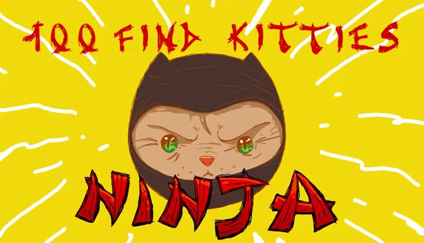 100 Find Kitties: Ninja 游戏封面