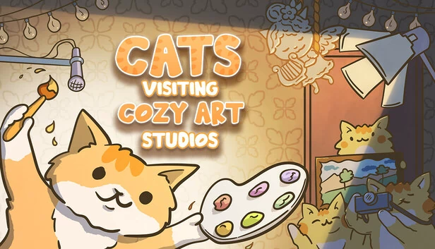 猫咪探访温馨艺术工作室(Cats Visiting Cozy Art Studios) 游戏封面