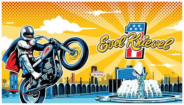 伊维尔·克尼维尔（Evel Knievel） 游戏封面