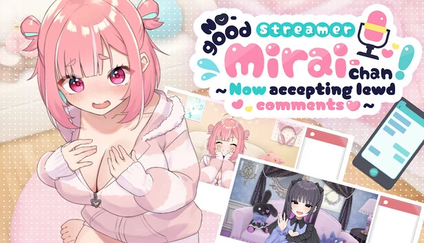 废柴主播未来酱！（现在接受下流评论）（No-good Streamer Mirai-chan! (Now accepting lewd comments)） 游戏封面