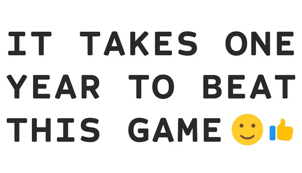 通关这款游戏需要一年（It Takes One Year To Beat This Game） 游戏封面