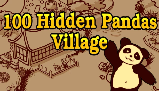 100只隐藏熊猫：村庄（100 Hidden Pandas: Village） 游戏封面