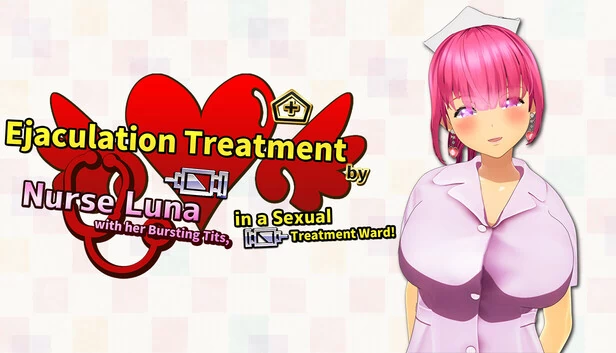 在性治疗病房里，护士露娜用她破裂的奶子进行射精治疗!~ 3DCG动画动画 ~（Ejaculation Treatment by Nurse Luna with her Bursting Tits, in a Sexual Treatment Ward! ～3DCG Animation Animation～） 游戏封面
