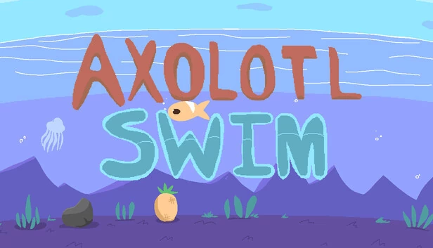 六角恐龙游泳（Axolotl Swim） 游戏封面