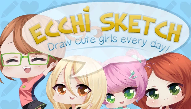 Ecchi Sketch: 每天画可爱的女孩！（Ecchi Sketch: Draw Cute Girls Every Day!） 游戏封面