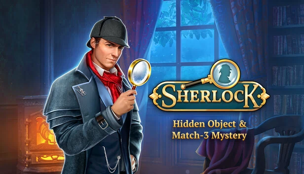 福尔摩斯:隐藏物品与三消谜案(Sherlock: Hidden Object & Match-3 Mystery) 游戏封面