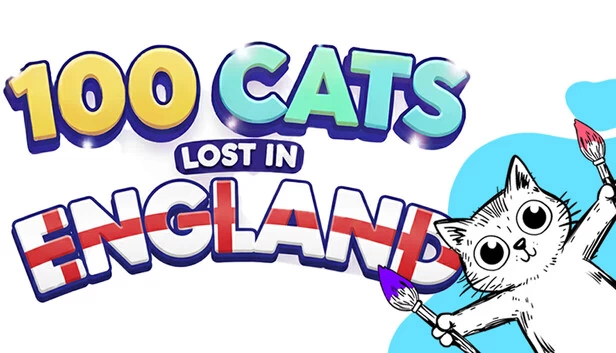 100只猫咪迷失英格兰 寻找与涂色（100 Cats Lost In England Find & Color） 游戏封面