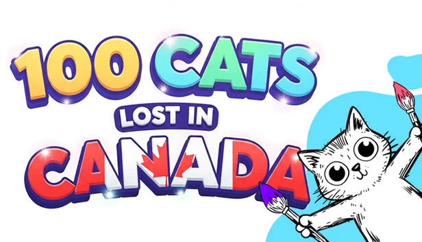 100只猫迷失在加拿大 寻找与涂色（100 Cats Lost In Canada Find & Color） 游戏封面