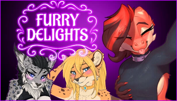 兽人乐趣：情色街机休闲室（Furry Delights: Erotic Arcade Lounge） 游戏封面
