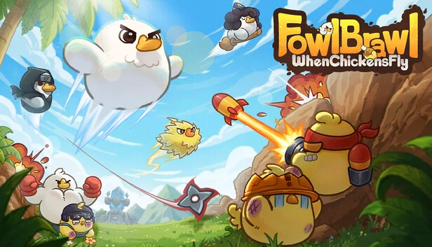 禽兽大乱斗：当鸡飞起来（Fowl Brawl: When Chickens Fly） 游戏封面