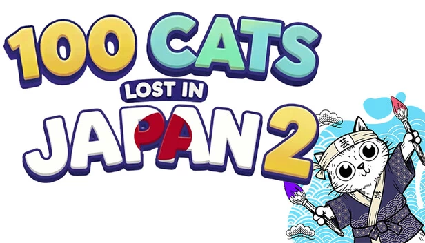 100只猫迷失在日本2 寻找与涂色(100 Cats Lost in Japan 2 Find & Color) 游戏封面