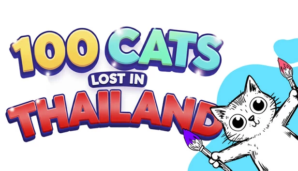 泰国迷失的100只猫：寻找与涂色（100 Cats Lost in Thailand Find & Color） 游戏封面