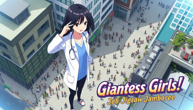 巨人女孩！工作拼图狂欢（Giantess Girls! Job Jigsaw Jamboree） 游戏封面