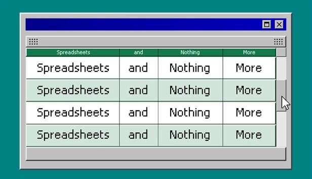 电子表格与无他（Spreadsheets and Nothing More） 游戏封面