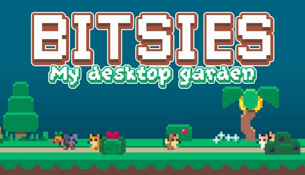 Bitsies：我抓到一只在桌面上游荡的奇怪生物，现在我在我的小花园里饲养它们（Bitsies: I Caught a Strange Creature Roaming on My Desktop and Now I Raise Them in My Tiny Garden） 游戏封面