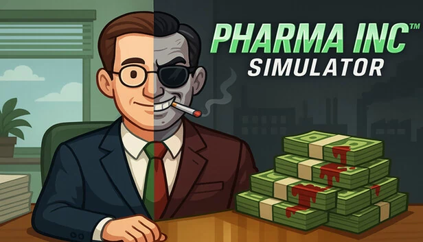 制药公司模拟器 - 不含道德。（PHARMA INC SIMULATOR - Ethics not included.） 游戏封面
