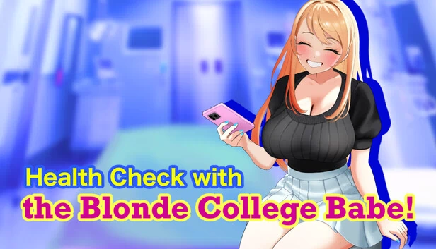 与金发大学美女的健康检查！（Health Check with the Blonde College Babe!） 游戏封面