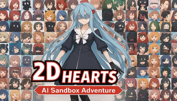 二维的心 2D Hearts: AI Sandbox Adventure 游戏封面