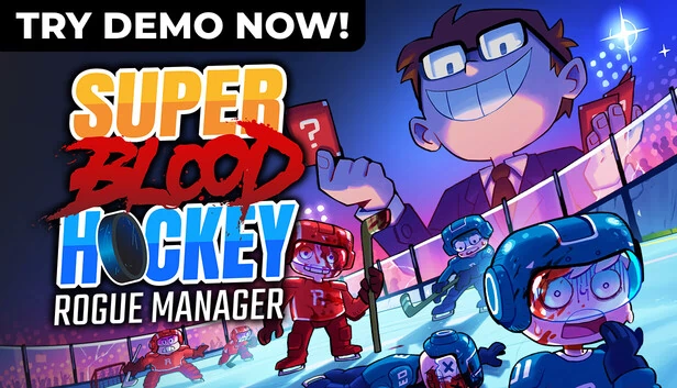 超级血腥冰球:流浪经理(Super Blood Hockey: Rogue Manager) 游戏封面