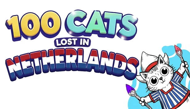 100只猫咪迷失在荷兰 寻找与涂色（100 Cats Lost in Netherlands Find & Color） 游戏封面
