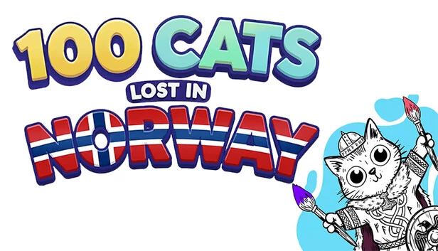 100只猫迷失在挪威 寻找与涂色(100 Cats Lost in Norway Find & Color) 游戏封面